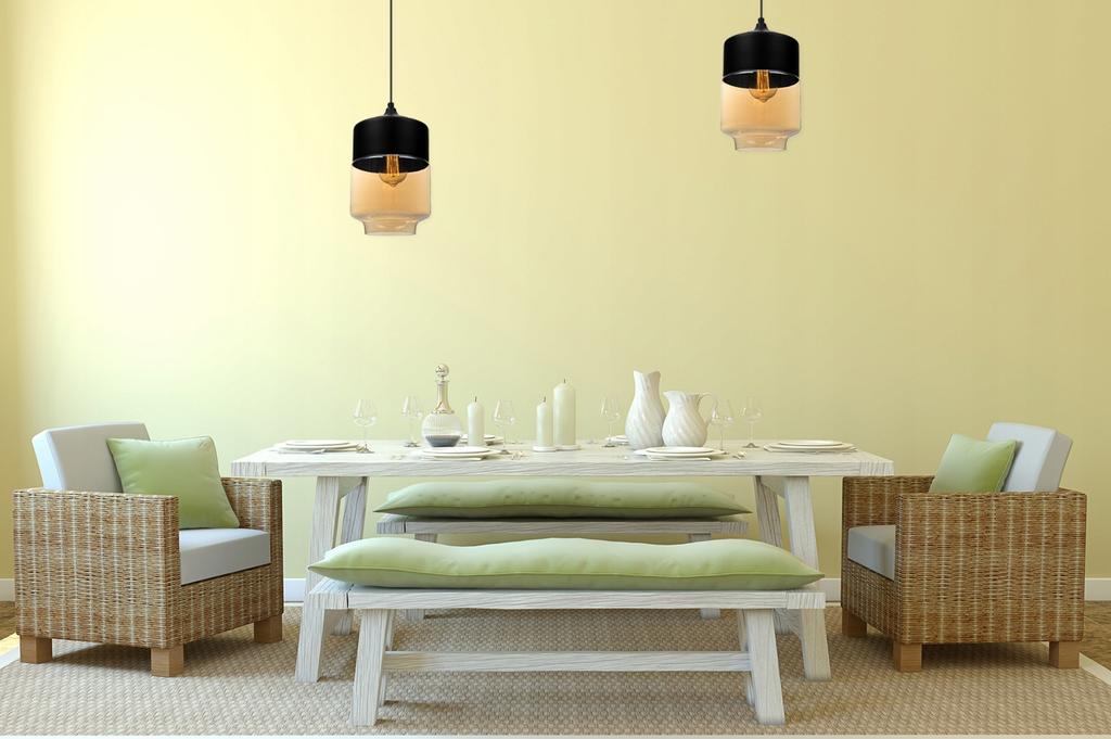 HANGING CEILING LAMP, GLASS PLAFON, LED LAMP
