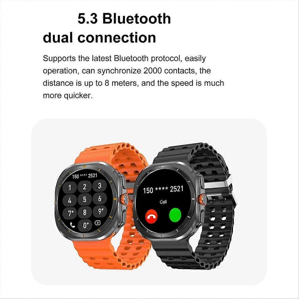 DT Watch Ultra 47mm Smartwatch Bluetooth-Anruf Kompass 3D-Menü Kabelloses Laden Serie 7 Smartwatch