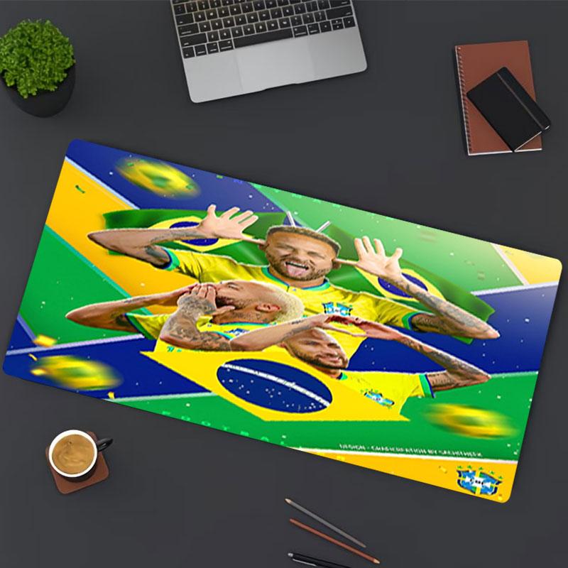 Neymar Jr Druck Mauspads, für Tastaturauflage Laptop PC Matte für Büro Heimgebrauch, Schreibtischdekoration, Perfektes Geburtstagsgeschenk für Gamer