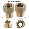 Hochdruckreiniger M22 15mm Außengewinde auf M22 14mm Innengewinde Adapter 2 Stück Messingmaterial für Schlauchfitting-Kompatibilitätsaufgaben
