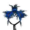 Gothic Style Fake Collar with Layered Feathers Lightweight Durable Fabric Feather Cape Black Shawl Versatile Accessory