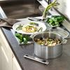 CRISTEL Stainless Steel Pot, Large Deep Pot, 16cm, Gas, Induction, Oven Compatible, C16QL [Official Japanese Retailer], Made in France