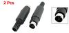 uxcell DIN Audio Adapter DIN8 Pin Black Plug Socket Audio