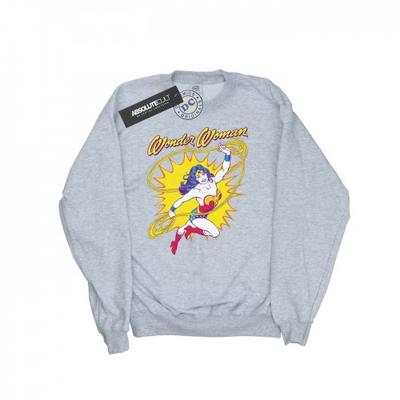 Womens/Ladies Wonder Woman Leap Sweatshirt