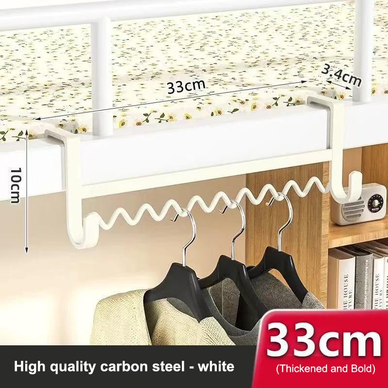 Clothes Storage Hook No Drill Coat Rack Space Saving Bedside Hooks Rack Over Convenient Clothes Organizer