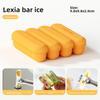Silicone Ice Cube Tray - Long Rectangular Large Ice Cube Mold - Ice Making Box - Baby Food Box - with Lid - Household Square