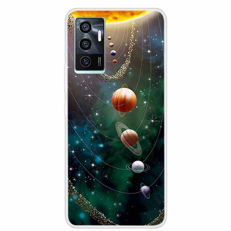 For vivo V23e V21E 5G 4G Cases Transparent Marble Soft TPU Silicone Back Covers for Vivo V21 5G Cases Clear Bumper for vivoV21