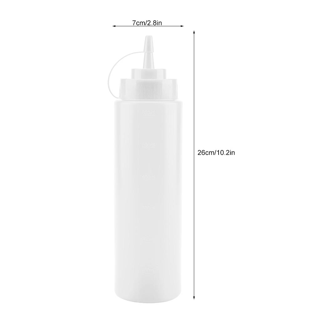 720ml 10pcs Set Plastic Condiment Dispenser for Sauce Oil Cream Vineger