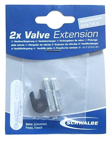 

SCHWALBE Valve extension 2 pieces (Schwalbe) (Silver, 17mm) [product]