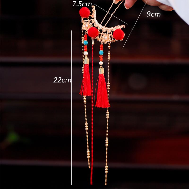 

Набор аксессуаров для волос Древнего Бога Богатства: Новогодние медные монеты и золотые слитки, броши-короны