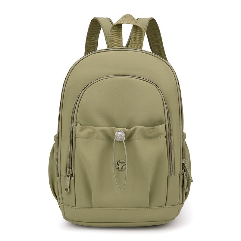 Mochila Pequena Estilo Universitário Mochila de Nylon Feminina Bolsa de Peito Multifuncional