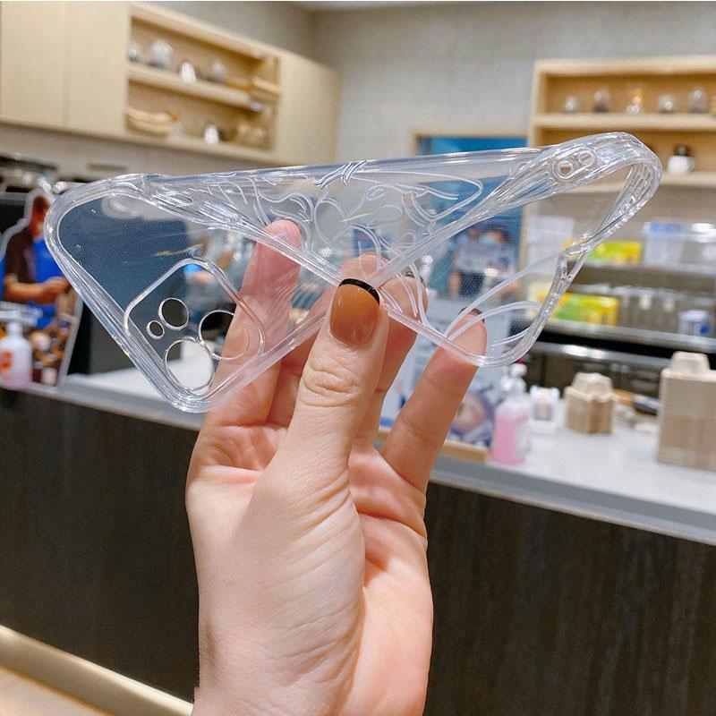 Little Dinosaur Cute Clear Case For Apple iPhone 11 14 13 12 Pro 7 8 Plus XR X XS Max 6 6S 14Pro Silicone Phone Cover