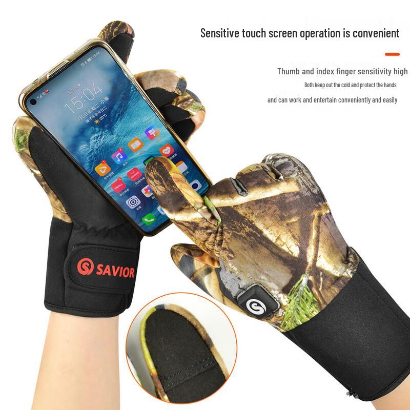 REACH STAR SAVIOR Heated Touchscreen Ski Gloves