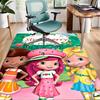 1pc Strawberry Princess5 Design Area Rug - Non-Slip, Soft & Cozy Floor Mat for Living Room, Bedroom, Office - Indoor/Outdoor Decorative Carpet