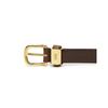 Daks Brown Leather Slim Buckle Belt Dbbe9f742
