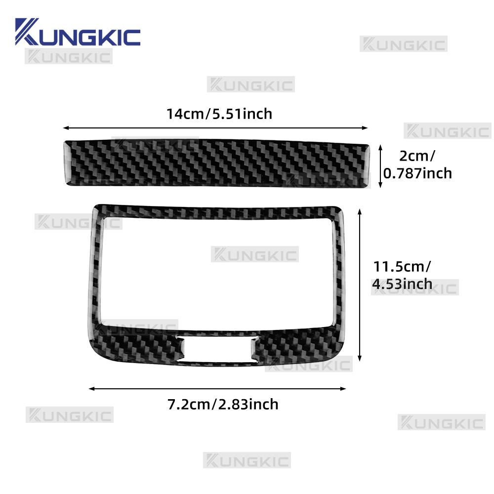 Real Soft Carbon Fiber Sticker For SEAT Ateca 5F 2016-2025 For Cupra Ateca 5F 2018-2025 LHD RHD Car Rear Air Outlet Frame Panel