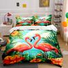 Flamingo Tropical Paradise Set Décor Exquisite Three-Piece Bedding Set Gift For Kids And Adults