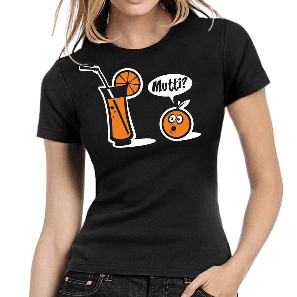 

Mom  Orange O Juice Comic Fun Sayings Comedy Fun Ladies Lady Girlie T-Shirt L