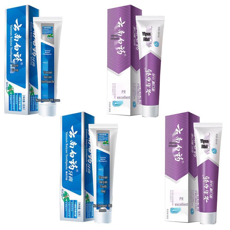 Yunnan Baiyao Gum Care Toothpaste 4-Pack (Wintergreen & Mint)
