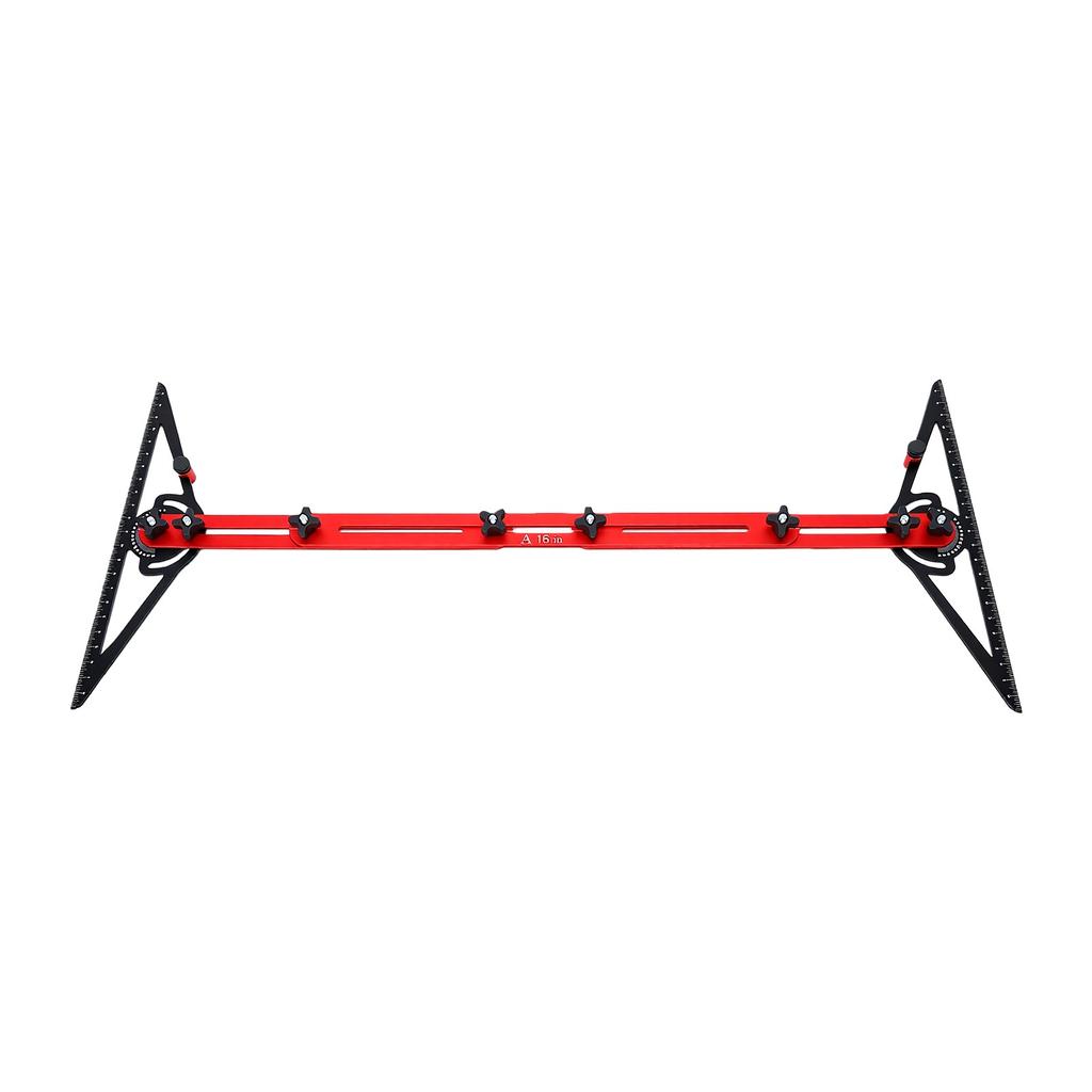 Stair Tread Template Tool Adjustable Angle Precise Measurement Aluminum Alloy Stair Tread Gauge for Construction Site