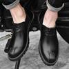 Klassische Business Schuhe Männer Oxford Derby Echtes Leder Spitz Mode Lace Up Hohe Qualität Büro Hochzeit Formale Schuh Männlich