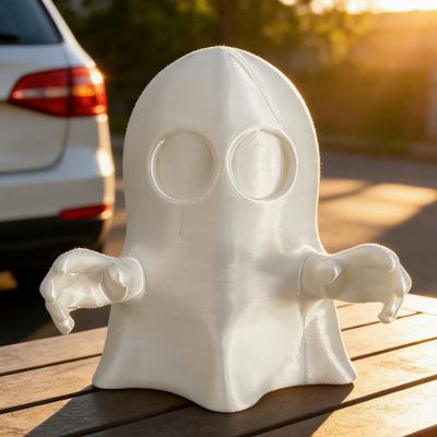Halloween Mini Ghost Cover Cap for Trailer Coupling Glow-in-The-Dark Car Trailer Hitch Ball Cover for Towing Truck RV Accessories