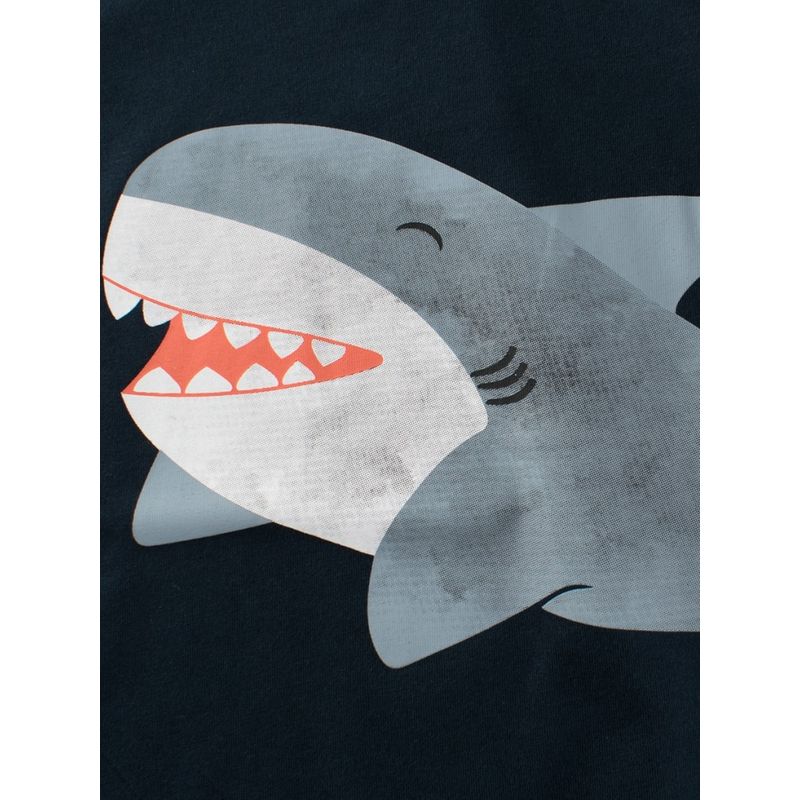 27Kids Children's Clothing Short-Sleeve T-Shirt Summer Children's Clothing Boys' Shark Shirt Baby Pure Cotton Undershirt