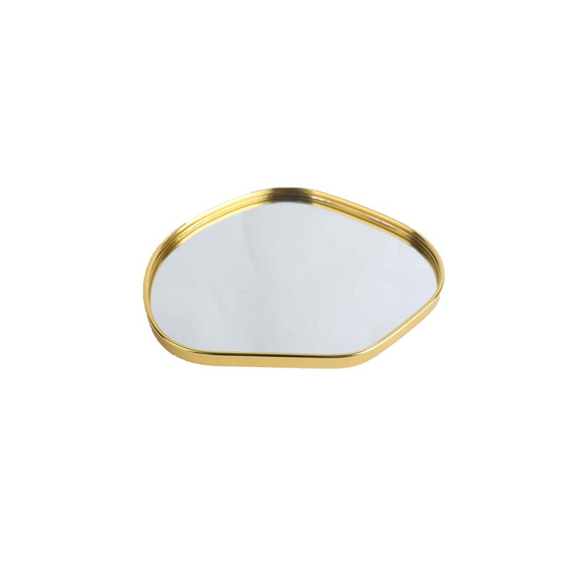 1Pc Potato-shaped Light Luxury Home Table Decoration Gold Nordic Shooting Props Jewelry Mirror Tray