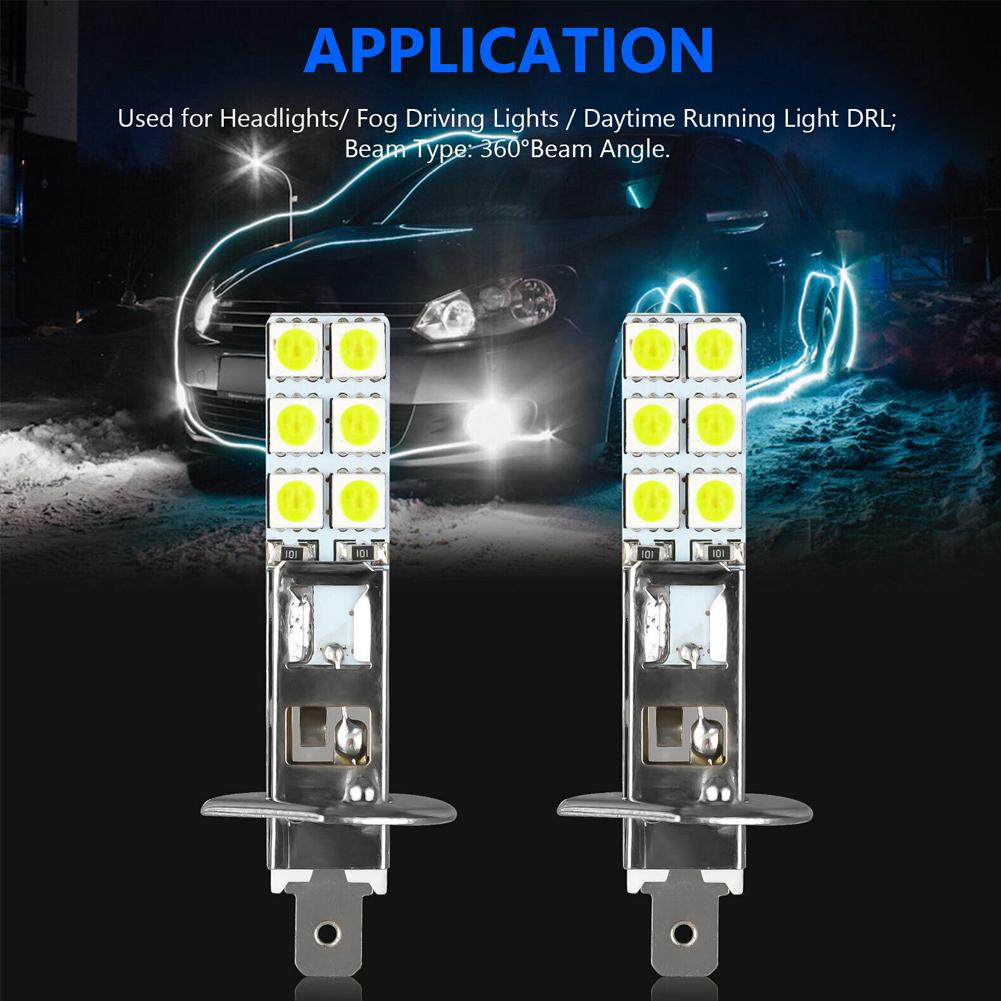 H1 Fog Lights H1 H1-12SMD-5050 12A Super White 12V-24V