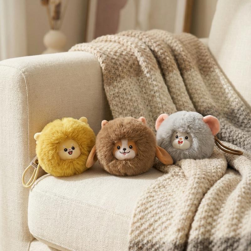 Cute Plush Playthings of The Twelve Zodiac Animals Cute Rabbit Sheep Latest Year's Gifts ideal for Children Christmas Birthday Gift Idea Home