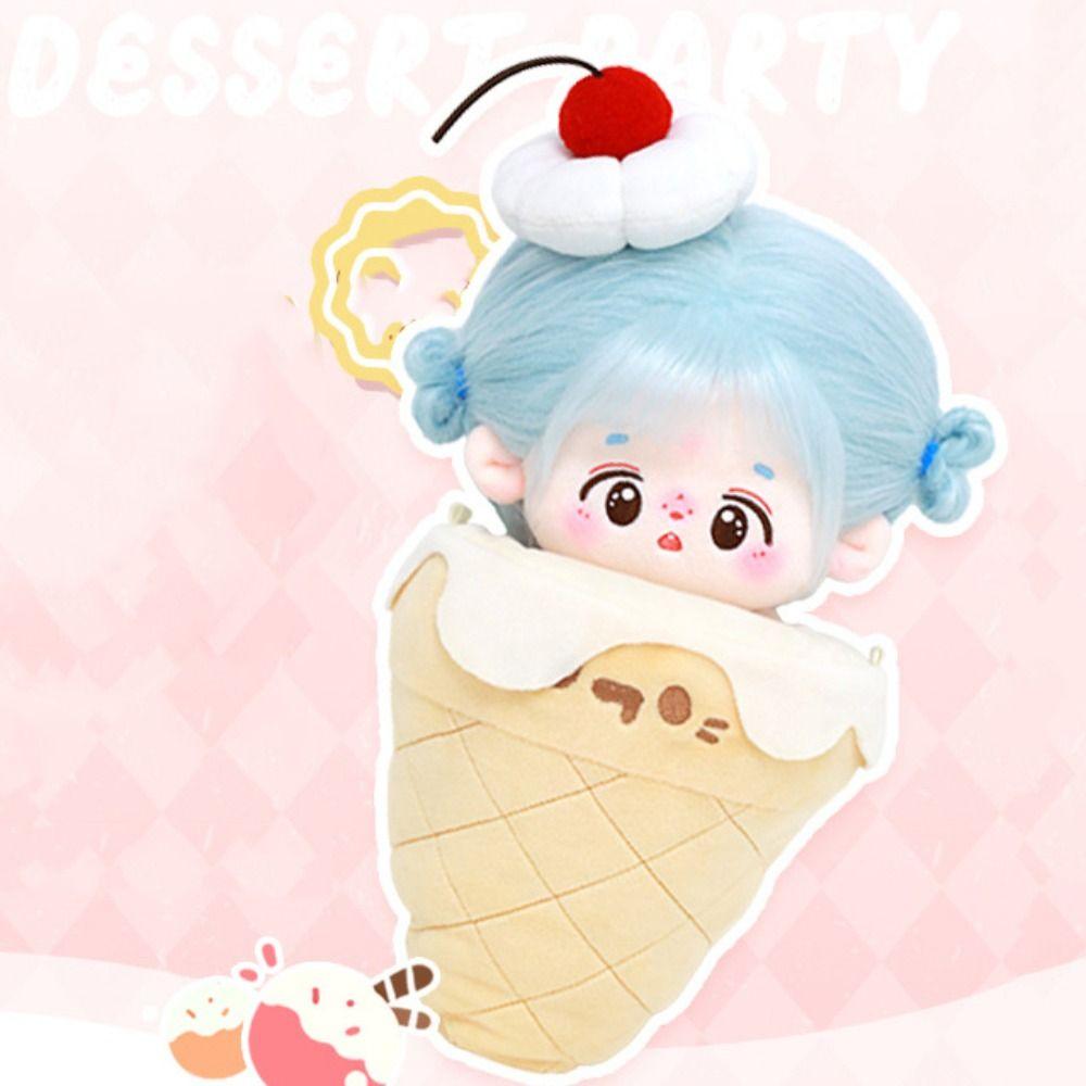 Dessert Party Series Cotton Doll Dress No Attribute Set 20cm Doll Headwear  Party Series