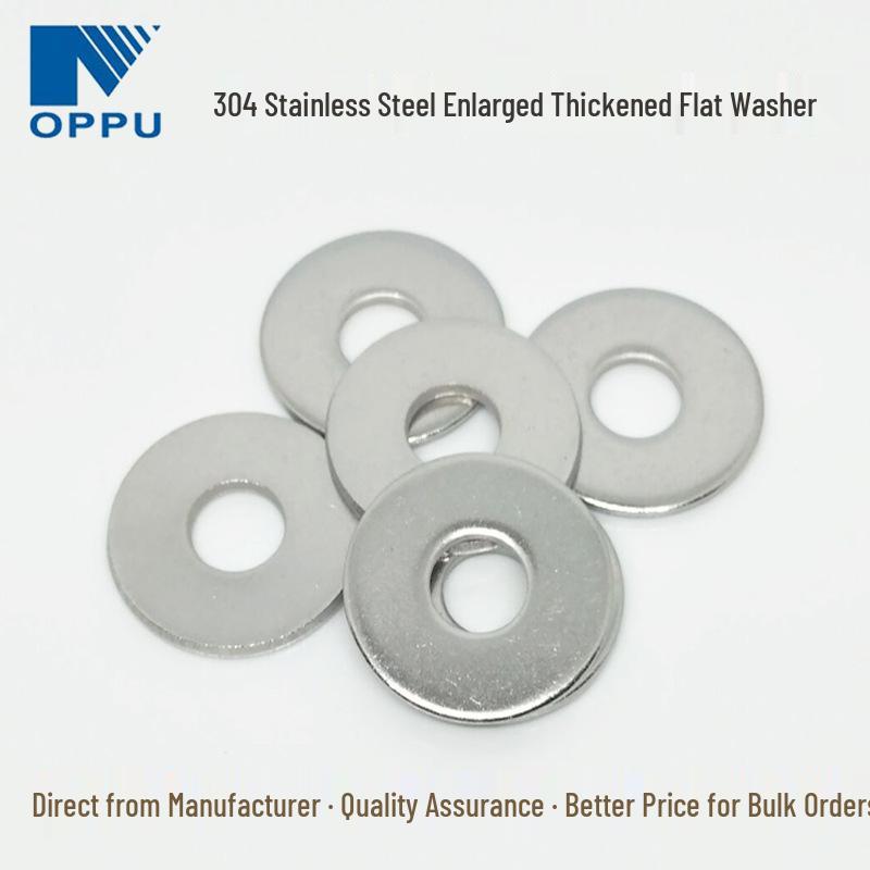 Large 304 Stainless Steel Flat Washer M2.5-M36 - Thickened and Enlarged Version