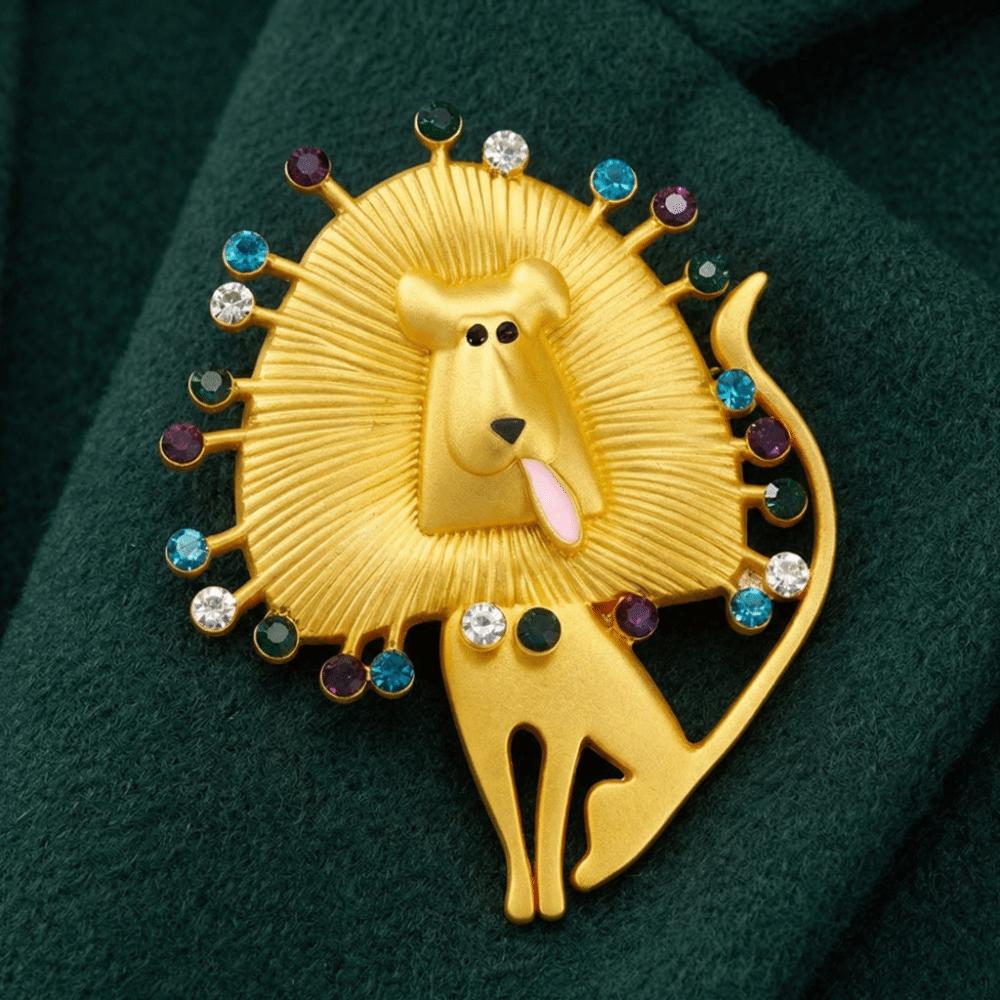 Vintage Banquet Clothes Metal Pin Irregular Glaze Badge Pin  Clothes Accessories
