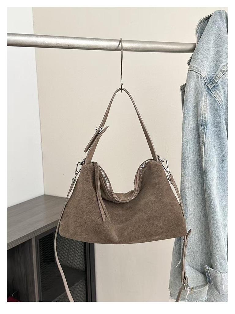 Damska 2025 Moda Koreańska Duża Pojemność Skóra Naturalna Matowa Skóra Bydlęca Torba Listonoszka na Ramię