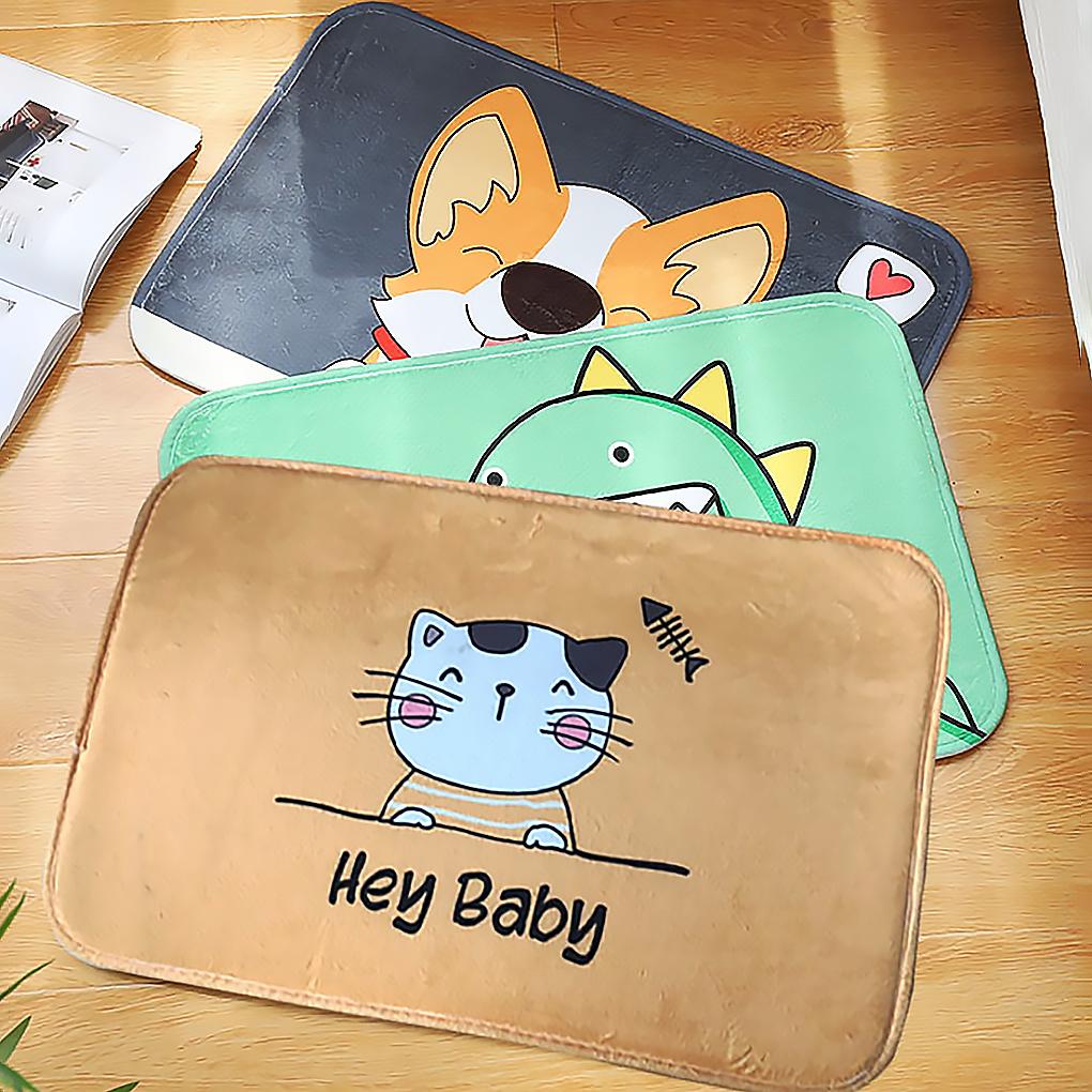 Cartoon Non-slip Mat Household Water Absorbent Carpet Multifunctional Velvet Carpet Type 1