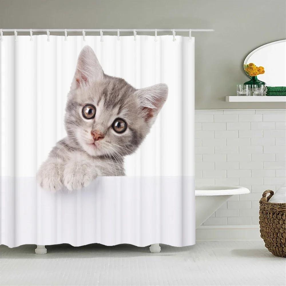 Funny Shower Curtain 3d Bath Curtains Monkey Orangutan Animal Printing Waterproof Polyester for Bathroom Decor Large 180x200cm