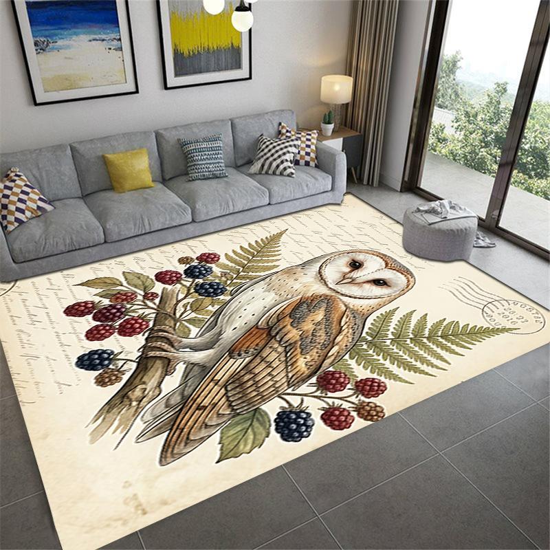 2025 New Retro Animals Carpet Rug for Living Room Bedroom Home Sofa Decoration,Kids play Non-slip Floor Mat