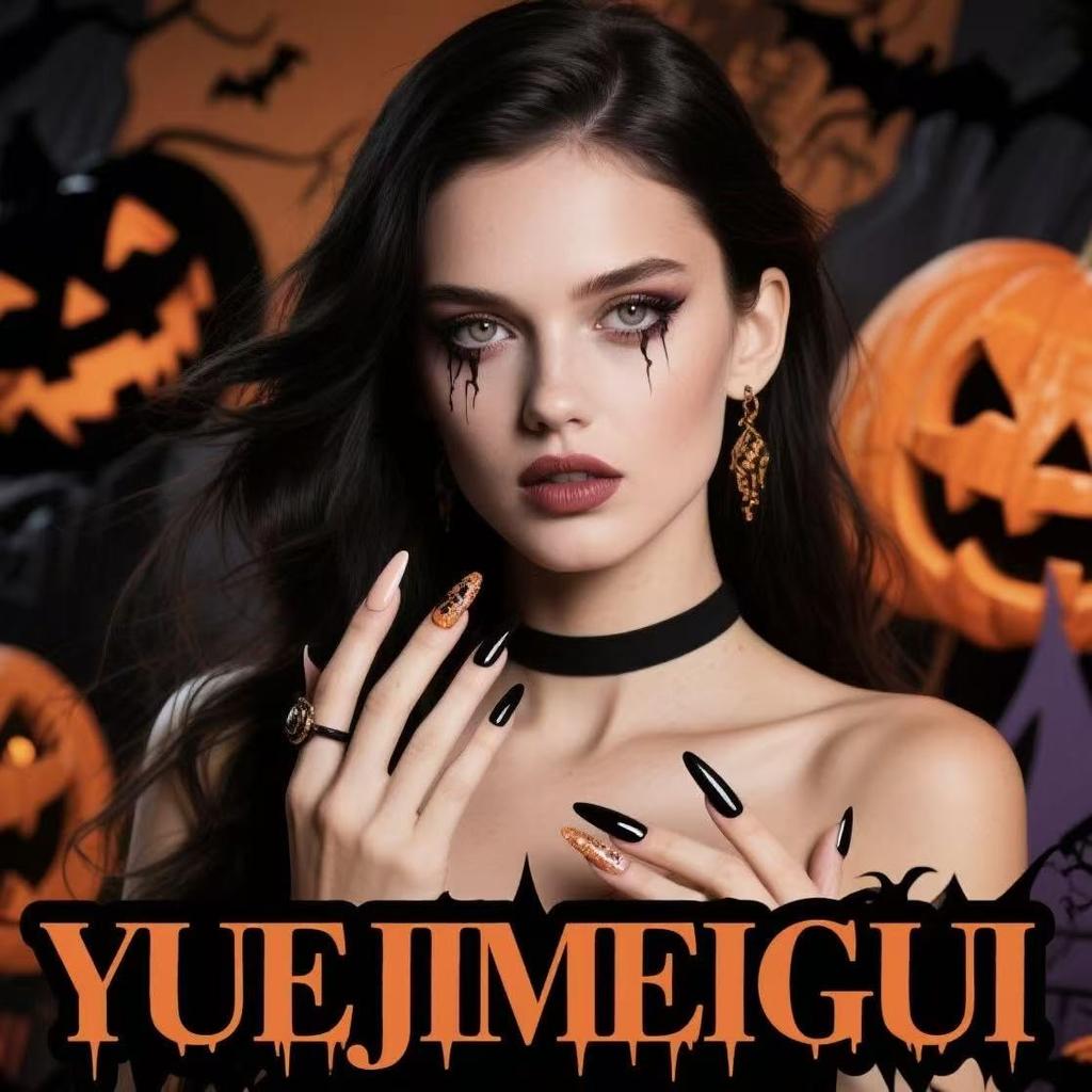 24Pcs Halloween Black Glitter French Press On Toenails White Ghost Fake Toe Nails Short Square Glossy Cute Ghost Full Cover Acrylic Stick On Toenails