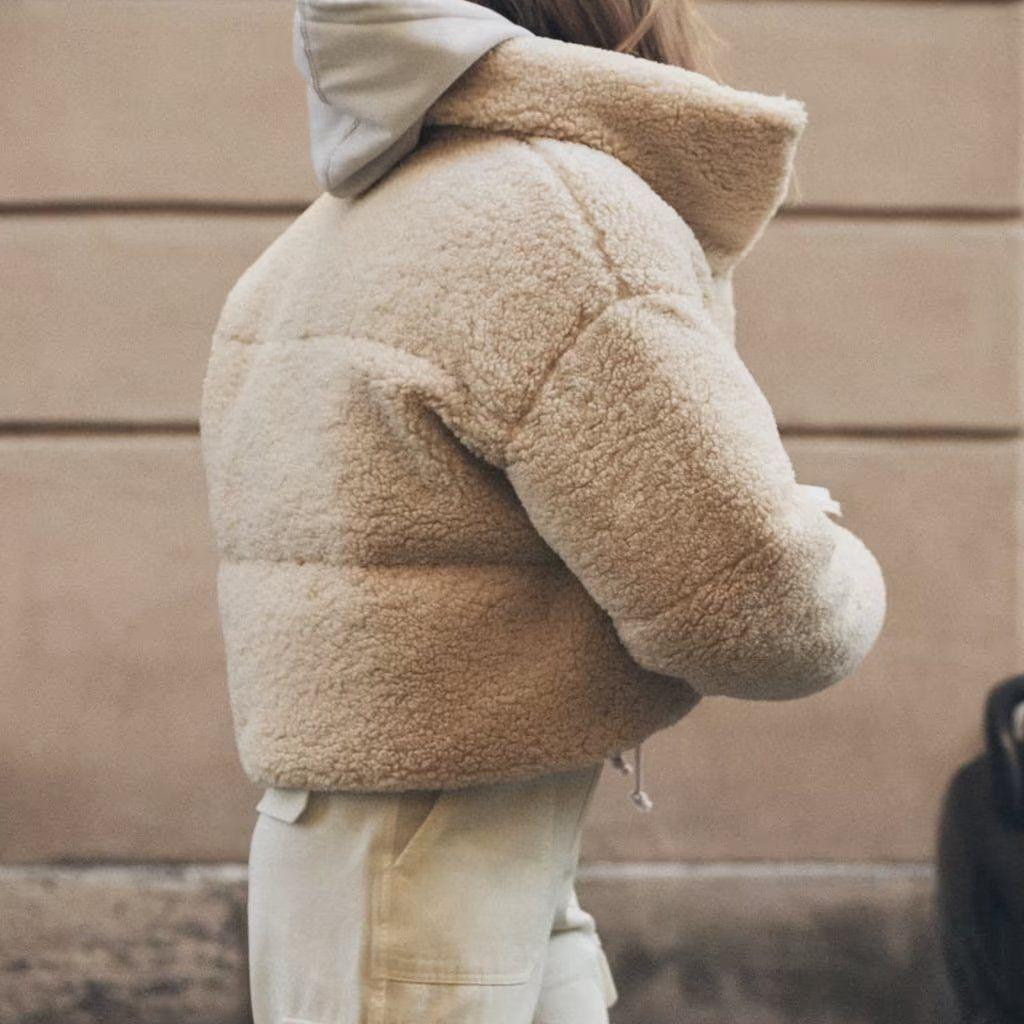 Retro Lambswool Short Plush Women's Jacket - Urban Casual Autumn/Winter