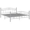 VidaXL Cadre de lit Gris Métal 160x200 cm 325002