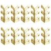 5/10/15 Pcs Corner Protectors with Screws Vintage Style Solid Metal Baseboard Corner Guards Easy Installation Skirting Board Corner Protectors