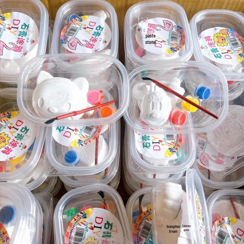 DIY Plaster Doll Coloring Kit: Handmade Cartoon Toy for Kids, Art Class, or Kindergarten Rewards