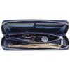 Hardwork Secret Men's Long Wallet with 12 Card Slots, Coin Purse, Genuine Leather Zipper, Luxury Gift, Convenient Coin Purse, Gift Box Included, Blue