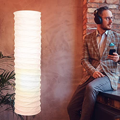 TOYMYTOY Replacement Lampshade for Floor Lamps, Washi Paper Lampshade, for Bedrooms, Living Rooms, and Floor Lamps, 95cm Long