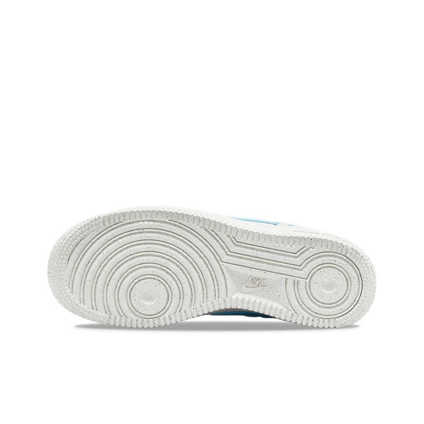New Nike Air Force 1 Low 82 Double Swoosh White Medium Blue GS DQ0359-100