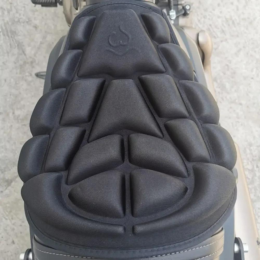 Univerzální potah na sedlo motocyklu 3D komfortní gelový polštář sedadla motocyklu vzduchová podložka tlumení nárazů dekompresní sedla podložka