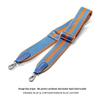 F-97 Color Block Stripe Wide Canvas Shoulder Strap for Bag Modification