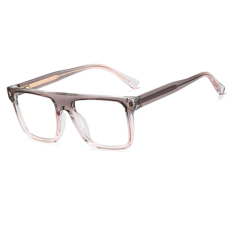 Fashionable Black Square Anti Blue Light Reading Glasses Spring Leg TR90 Presbyopia Glasses Customizable 0 to +600
