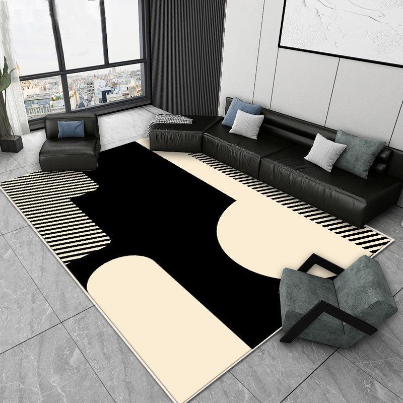 Simple Abstract Art Style Carpet Living Room Sofa Bedroom Study Kitchen Entrance Door Mat Non-slip Cartoon Retro Home Decor Rug