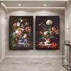 Large Size Floral Flora and Sneakers Canvas Painting Modern Art Posters Prints Wall Picture Artwork for Home Living Room Decor